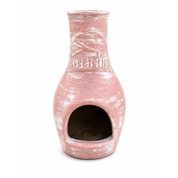 Skeeterlog Chiminea Kit – Cherokee Rose – Clay Outdoor Firewood