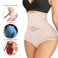 thumbnail image 3 of Nebility faja moldeadora beige de cintura alta con control de abdomen para mujer, 3 of 5