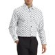 thumbnail image 4 of Camisa de manga larga para hombre con patrón de lunares INSPIRE CHIC, camisas de negocios en bloque de color S blanca, 4 of 6