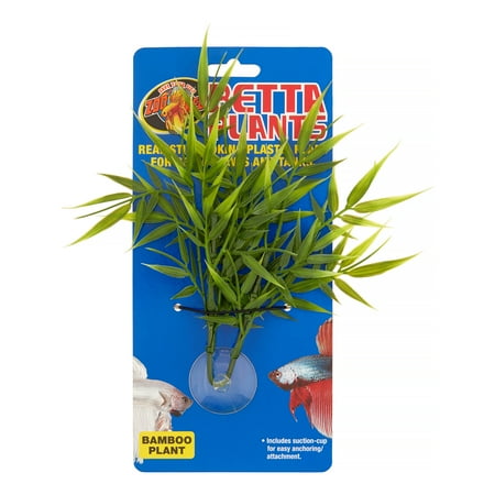 Zoo Med Betta Bamboo Plant Aquarium Decor, Green (Best Light For Planted Aquarium)