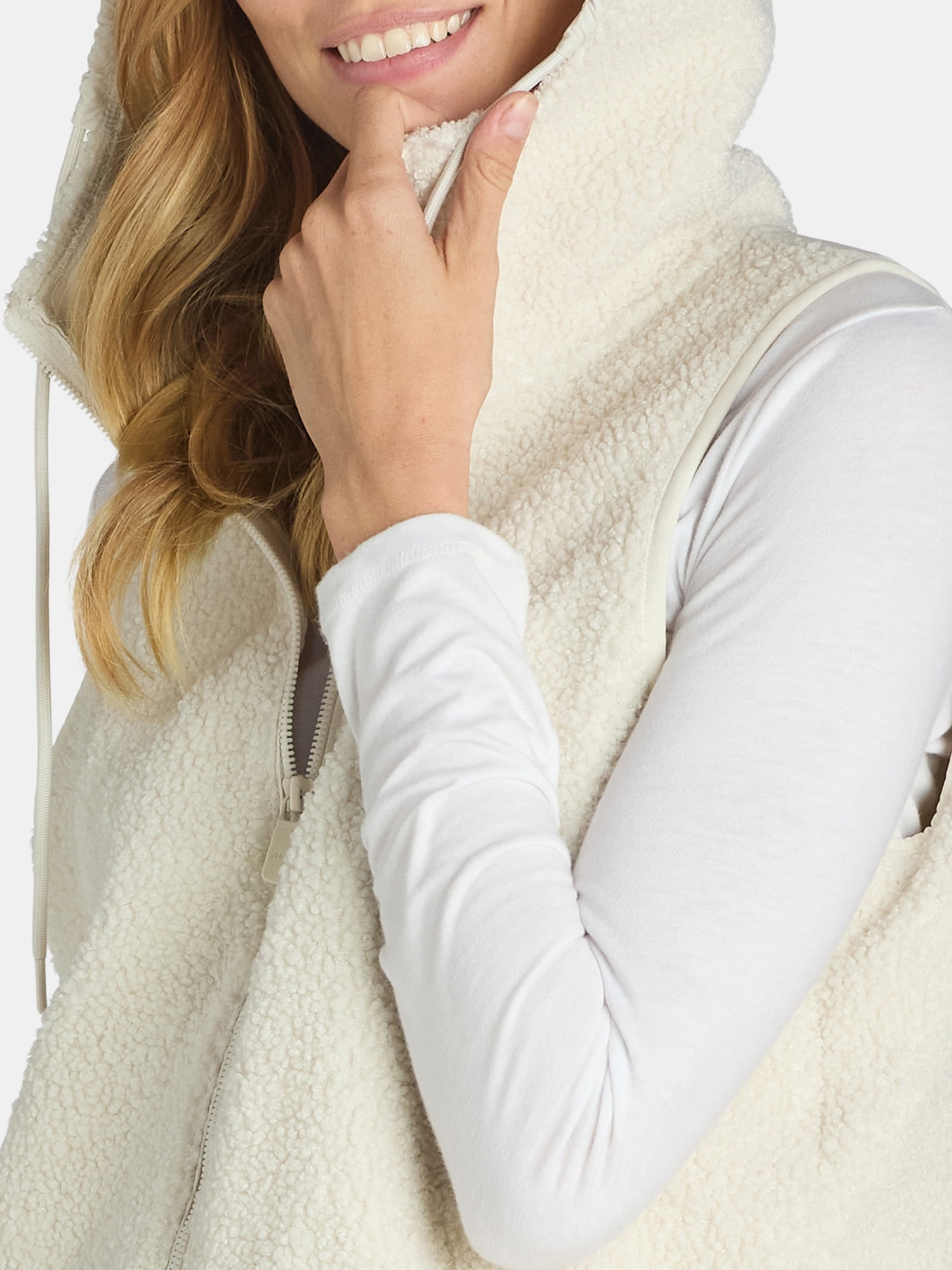 Avia Women's and Women's Plus Faux Shearling Vest, Sizes XS-4X