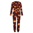thumbnail image 4 of QATAINLAV Women Two Piece Outfits 2025 Halloween Print Tracksuit Long Sleeve Pullover Tops and Drawstring Harem Sweatpants with Pockets Plus Size Lounge Set, Orange, S, 4 of 6
