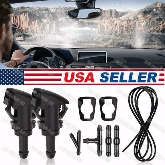 Windshield Wiper Water Washer Spray Nozzle Jet For Jeep Grand Cherokee 2011-2017