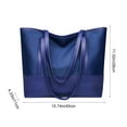 thumbnail image 3 of Large tote Bag Women's Handbag Large Capacity Shoulder Bag Oxford Fabric Splicing Soft Leather Handbag Large Bag, 3 of 6