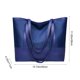 thumbnail image 3 of Bolso de mano para mujer, de gran capacidad, estilo Oxford, con empalme de tela y cuero suave, bolso grande, bolso de mano de tela Oxford., 3 of 6