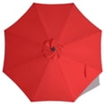 thumbnail image 1 of Paraguas ABCCANOPY, toldo de repuesto de 9 pies, 8 varillas, rojo, 1 of 5