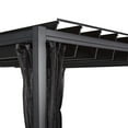 thumbnail image 2 of HOMETRENDS 8 ft. x 10 ft. Steel & Aluminum Louvered Pergola, Black, 2 of 7