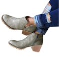 thumbnail image 3 of NECHOLOGY Botas Mujer Adulto Femenino Zapatos Botines mujer Botas de mujer con a la moda de última tendencia de diseño agradable de invierno (Grey, 9), 3 of 4