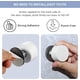 thumbnail image 1 of Tope de puerta ShuxiuWang estable de acero inoxidable adhesivo para montaje en pared blanco, 1 of 2