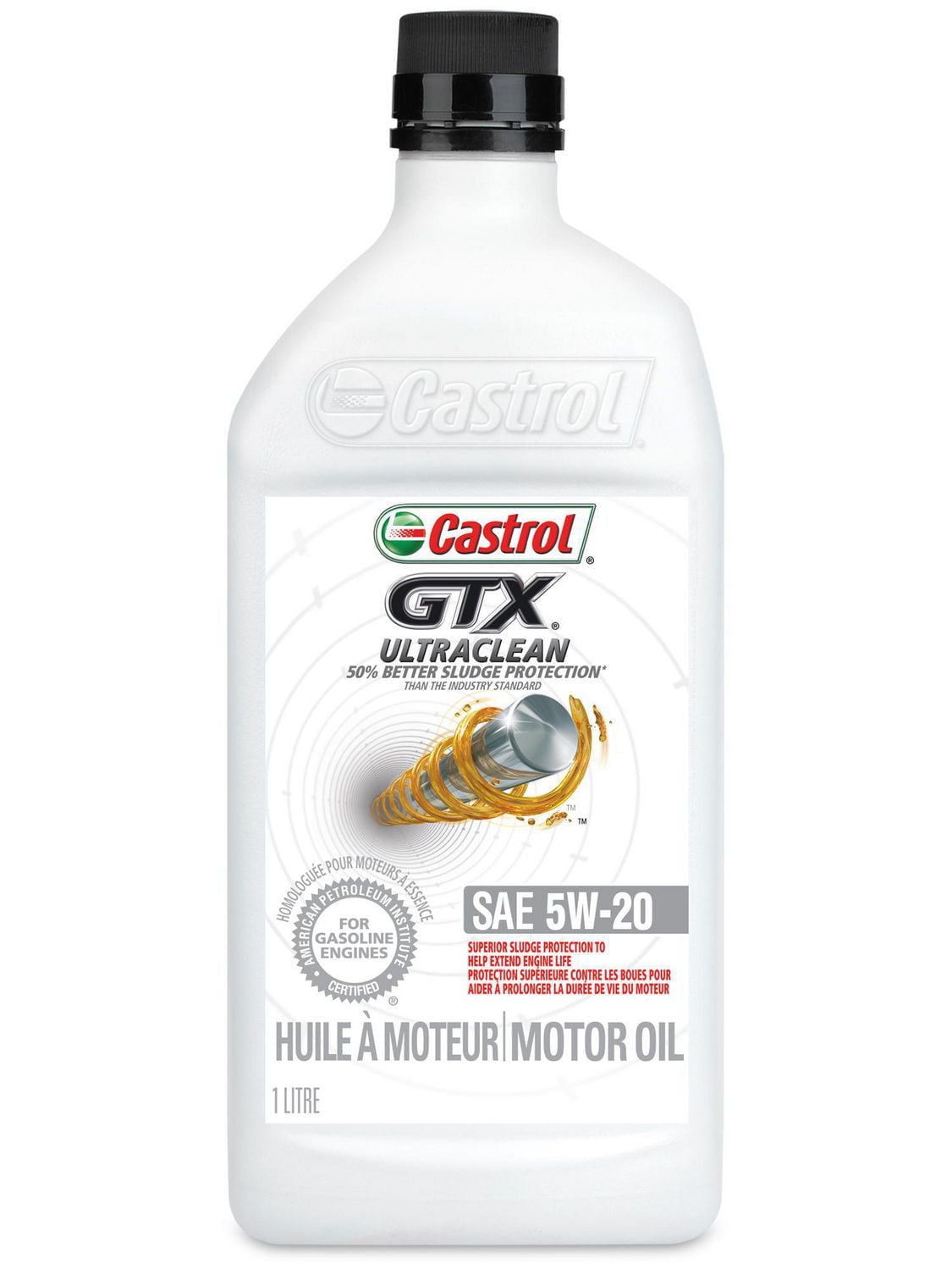 Huile moteur Castrol GTX Ultraclean 5W-20, 1 l