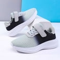 thumbnail image 6 of Girls Sneakers Lightweight Breathable Running Shoes for Kids Comfortable Athletic Walking Footwear Toddler Casual Sports Mesh(Color:X3 Grey,Size:8-9 Years), 6 of 7