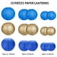 thumbnail image 2 of Faroles de papel Zilue para decoración de fiesta, azul y dorado, 15 unidades, 2 of 7