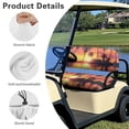 thumbnail image 6 of Aplkyhs Palm Tree Golf Cart Seat Covers Beach Sunset Print Club Car Seat Bottom and Backrest Cushion Universal Club Car Seat Covers Comfort Golf Cart Rear Seat with Elastic Band, 6 of 6