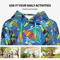 thumbnail image 4 of Disketp Hawaiian Style Womens Casual Hoodies Crew Neck Long Sleeve Sweatshirts Pullover Tops-Small, 4 of 7