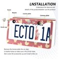 thumbnail image 4 of Cute Chicken and Eggs License Plate Frame - 2 Pack Universal Stainless Steel License Plate Holder with Screws & Chrome Caps, 2 Holes Car License Plate Cover for US Vehicles Home Decor, 4 of 7