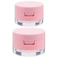 thumbnail image 1 of 2 Sets Small Clamshell Cosmetic Case With Mirror Travel Loose Powder Case, 1 of 9