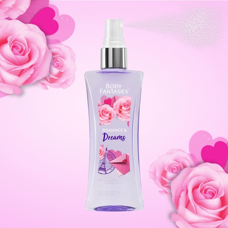 Body Fantasies Romance & Dreams Body Spray for Women, 3.2 fl