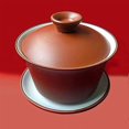 thumbnail image 6 of Teacup Kungfu tea bowl zisha red brown 4oz/130ml yixing cup red, 6 of 7