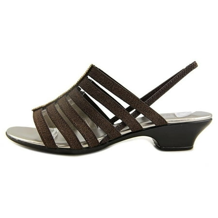 Karen Scott Womens Estevee Open Toe Casual Slingback Sandals Bronze Size 75 Karen Scott Womens Estevee Open Toe Casual Slingback Sandals Bronze Size 75