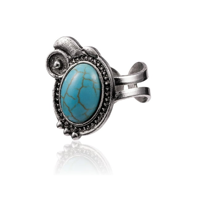 Brazalete ajustable Ring Montana West RCR-01-108TQ, color turquesa