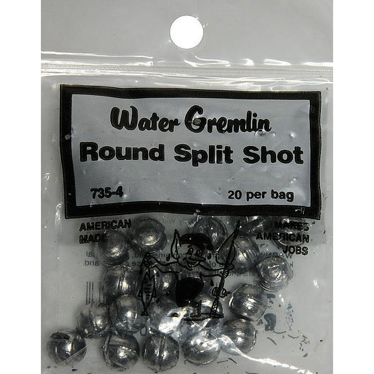 Water Gremlin Company Round Split Shot Fishing Sinker Soft Lead