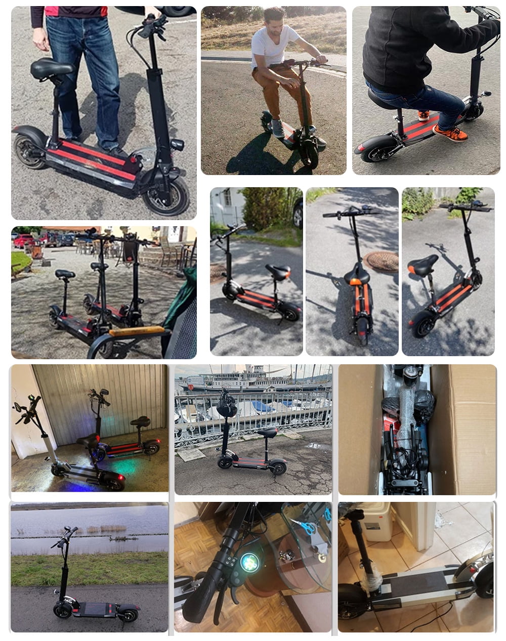 Foldable Electric Scooter, 35 Miles Long Range, 1200W Motor 31.5