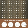 thumbnail image 5 of Fionafurn 6 Panel Room Divider, Wooden Folding Privacy pegboard display Screen, Retro Brown, 5 of 7