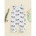 thumbnail image 2 of Suealasg Baby Boys Girls Jumpsuit 6 12 18 24 Months Infant Sleeveless Cow Dinosaur Print Tank Romper Newborn Boys Girls Summer One Piece Clothes, 2 of 7