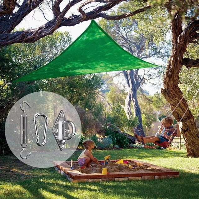 Sun Shade Sail Hardware Kit, Sun Shade Sail Hardware Juego de instalación de parasol Kit de hardware para toldo Diseño aerodinámico