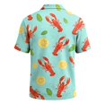thumbnail image 4 of Mfakffe Hawaiian Mens Golf Shirts Casual Short Sleeve Polo Shirt Summer Big and Tall Collared Top Comfortable Cotton Tee (Black, 2XL), 4 of 5