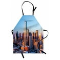 thumbnail image 1 of United States Apron Dallas Texas City with Blue Sky at Sunset Metropolitan Finance Urban Center, Unisex Kitchen Bib Apron with Adjustable Neck for Cooking Baking Gardening, Multicolor, by Ambesonne, 1 of 3