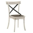 thumbnail image 5 of Furniture of America Knix Rustic Wood 5-Piece Dining Set in Antique White, 5 of 11