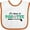 White and Orange, variant on Inktastic It's Time to Par Tee Golf Humor Boys or Girls Baby Bib
