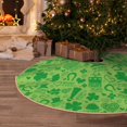 thumbnail image 5 of Fuzoiu St Patrick's Day Print Christmas Tree Skirt,Xmas Christmas Decorations,Xmas Tree Mat for Farmhouse Holiday New Years Home Party Decor Tree Rugs-36", 5 of 6