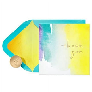 Papyrus Thank You Cards with Envelopes Merci Grazie Thanks 14 Note Cards