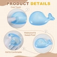 thumbnail image 3 of Reposamuñecas de gel Uxcell, soporte para muñeca para mouse en forma de ballena, almohadilla ergonómica suave de silicona, cojín cómodo para juegos de computadora, oficina y hogar, azul brillante, 3 of 6