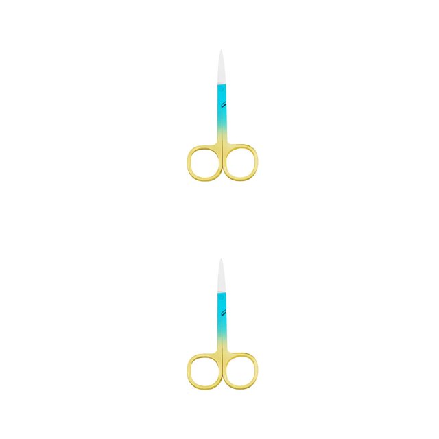 Soidarity Nail Cuticle Nippers Stainless Steel Scissors Makeup Man-carried Wear-resistant Accessory Electroplating Household Handheld Type2 NO2