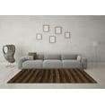 thumbnail image 3 of Ahgly Company Indoor Square Abstract Brown Modern Area Rugs, 4' Square, 3 of 4