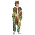 thumbnail image 2 of Vzayyk 4T-14Y Size Aviliable Cozy One-Piece Footless Sleeper Pajama Capybaras Are Eating Grass, 2 of 8