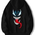 thumbnail image 2 of Sudadera con capucha con estampado de monstruo de araña de dibujos animados para hombre, sudadera de forro polar de manga larga para otoño e invierno, 2 of 4