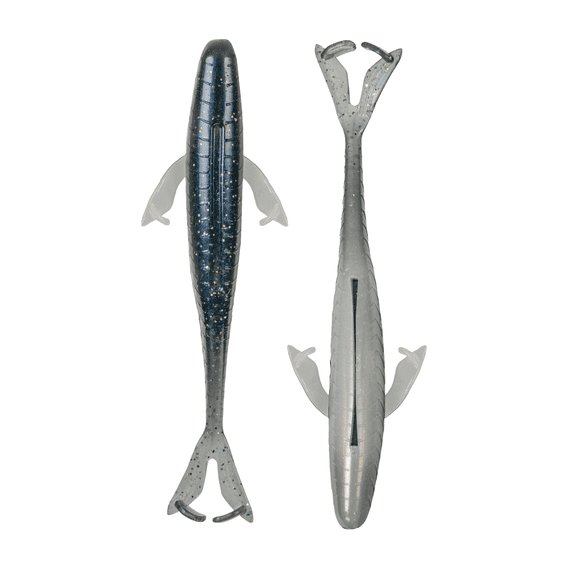 6th Sense Hondo 4.5 in Hybrid Soft Plastic Bass Fishing Lure Split Tail Baitfish with Side Appendages Made in USA