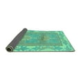 thumbnail image 2 of Ahgly Company Indoor Rectangle Abstract Turquoise Blue Modern Area Rugs, 4' x 6', 2 of 4