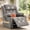 Smoke Grey, variant on Sfxingyou Adult Fabric Solid Print Recliner Chair with Massage and Heat, Black Fabric