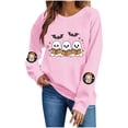 thumbnail image 3 of Tnhcen Ladies Halloween Sweatshirt Crewneck Long Sleeve Pullover Plus Size Graphic Tee Loose Fit Casual Autumn Winter Top Y2K Style Harajuku Loungewear Gift for Women Girls, 3 of 7