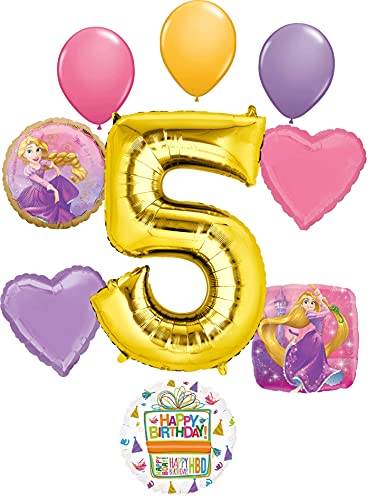 Rapunzel Party Supplies 5th Birthday Tangled Balloon Bouquet Decorations