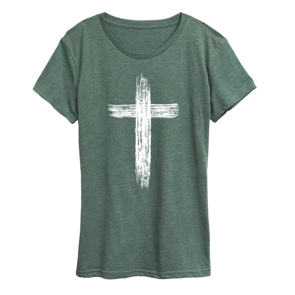 Instant Message - Brush Cross - Women's Short Sleeve Graphic T-Shirt