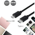 thumbnail image 2 of USB-C Type C to Micro USB Male Sync Charge Data Transfer Cable Cord x1 Pc, 2 of 9