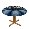 thumbnail image 3 of WYYP Pumpkin Pumpkin Round Tablecloth Washable for Home Kitchen Outdoor Decoration 100% Polyester Fiber Full Width Single-Sided Printing White, 3 of 8