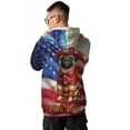 thumbnail image 5 of Firefighter Pug Hero Rescue Fire Dept Fireman USA Flag All Over Print 3D Hoodie Unisex Merch Hoodies Dog Lover Gifts - 02026, 5 of 6