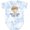 Tie Dye Blue, variant on Inktastic Gigi and Grandpa Love Me Boys or Girls Baby Bodysuit